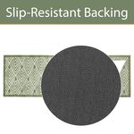 JVL Geo Green Mega Runner 57cm x 150cm