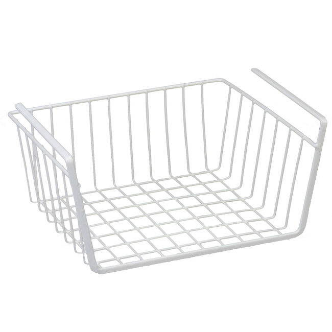  White Hanging Wire Basket