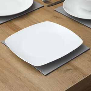 Abney & Croft White Square Dinner Plate