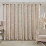 FLORAL JACQUARD SAND 66x 54 Curtain
