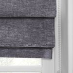 BLACKOUT & THERMAL TEXTURED SLATE 90X140cm Roman Blind