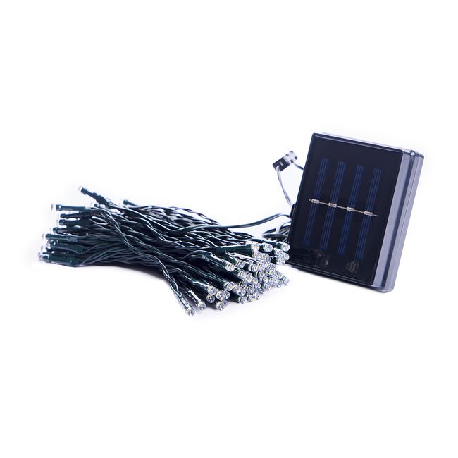 100 LED Warm White Garden Solar String Lights