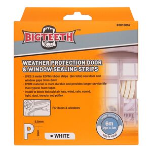 Big Teeth P-Shape Sealing Strips 3m 2pcs
