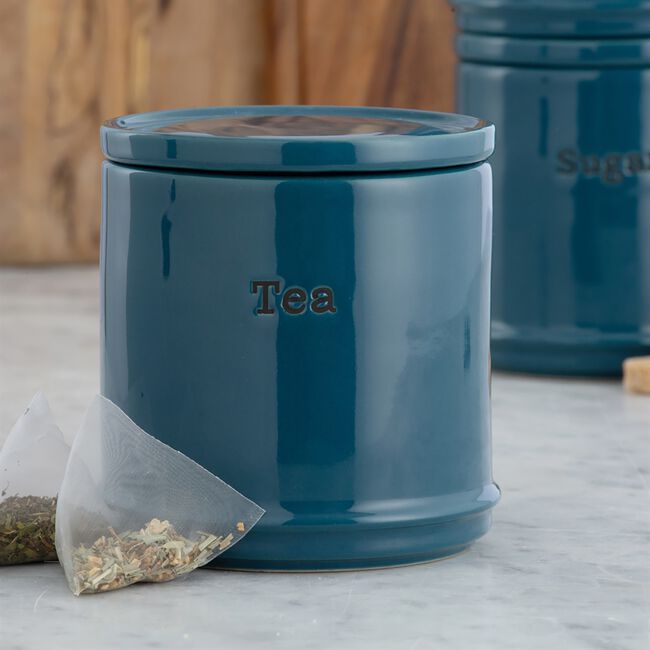 Price & Kensington Set Of 3 Canisters - Teal