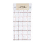 Multi Check Tea Towel - Mocha