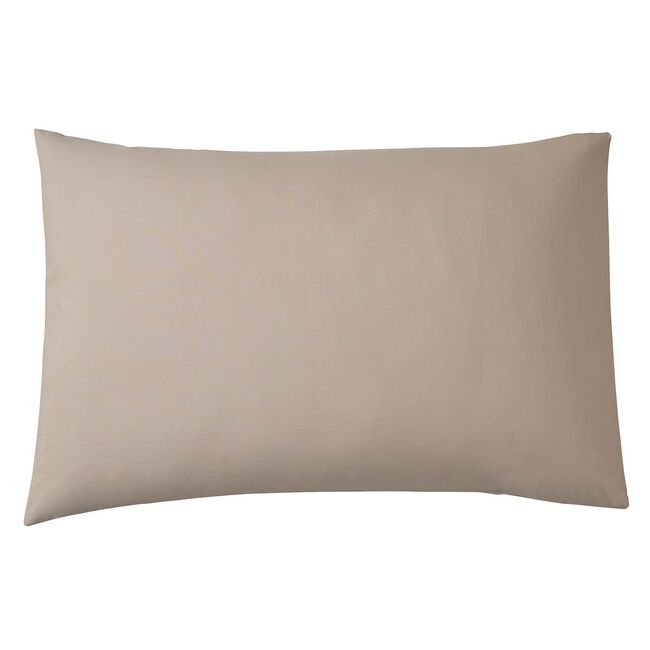 HOUSEWIFE PILLOWCASE PAIR Luxury Percale Caramel 3K
