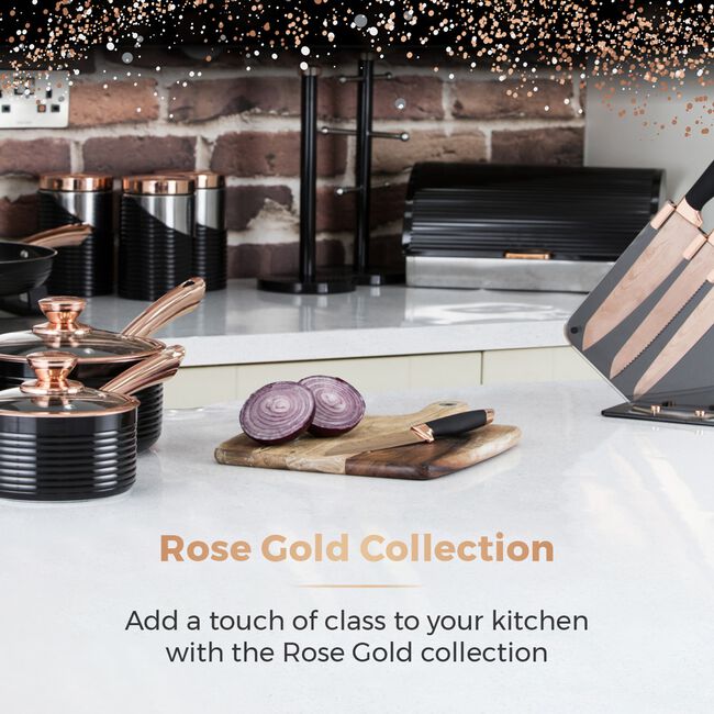 Tower Infinity 6.5L Black & Rose Gold Slow Cooker