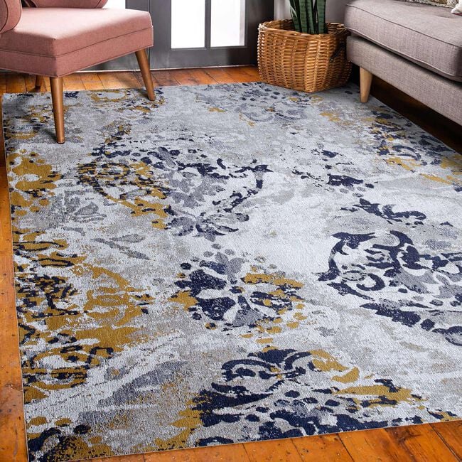 SALLY NAVY/OCHRE 80x150cm Rug 