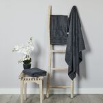  TURKISH COTTON SUPERSOFT 550GSM BLACK Hand Towel