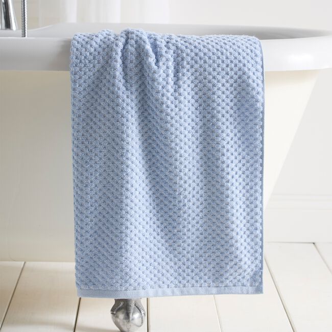 POPCORN CHECK BLUE Hand Towel
