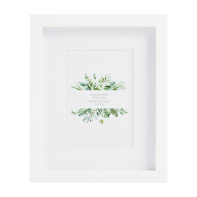 5x7 JENNY WHITE Photo Frame