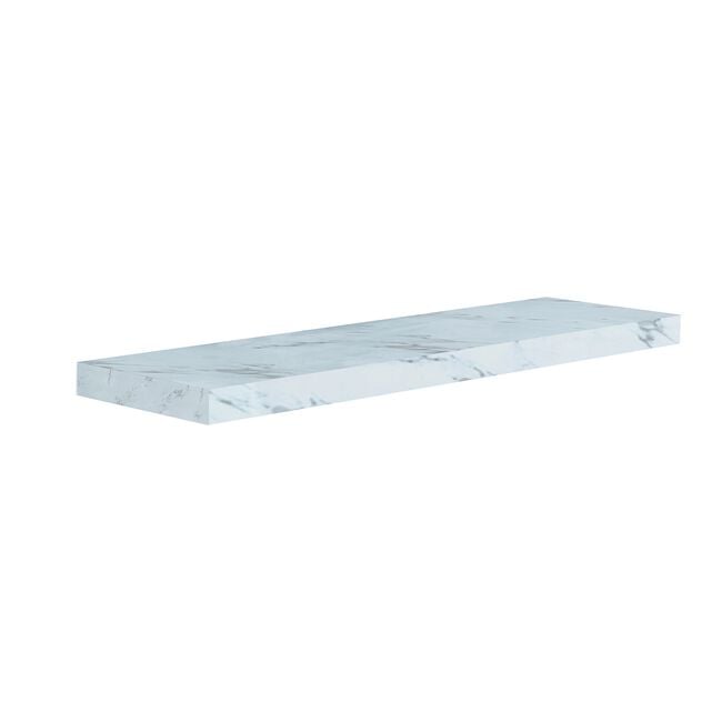 Bergen 80cm Marble Effect Floating Shelf