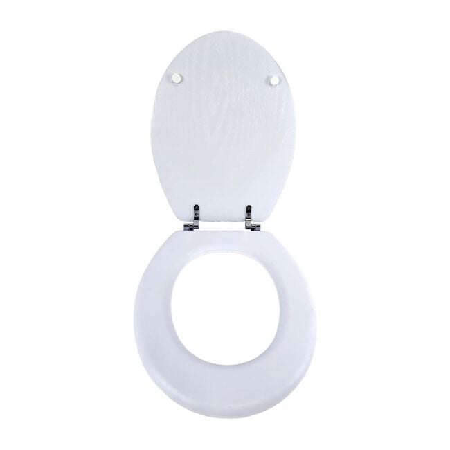 MODERN WHITE OAK EFFECT TOILET Seat