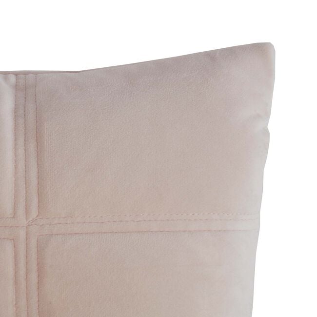 Quilted Hotel Velvet Mink 45cm x 45cm Cushion