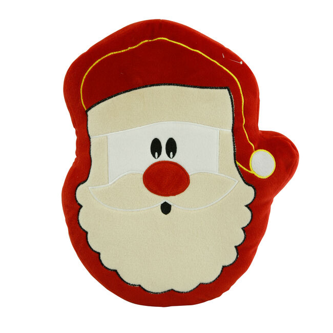 Santa Claus Cushion 38cm - Red