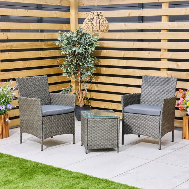 Treviso Rattan Bistro Set 3 Piece