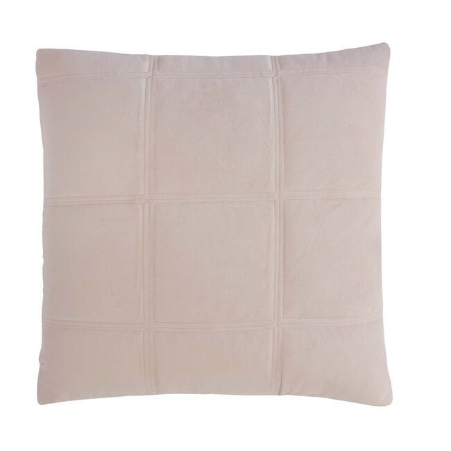 Quilted Hotel Velvet Mink 45cm x 45cm Cushion