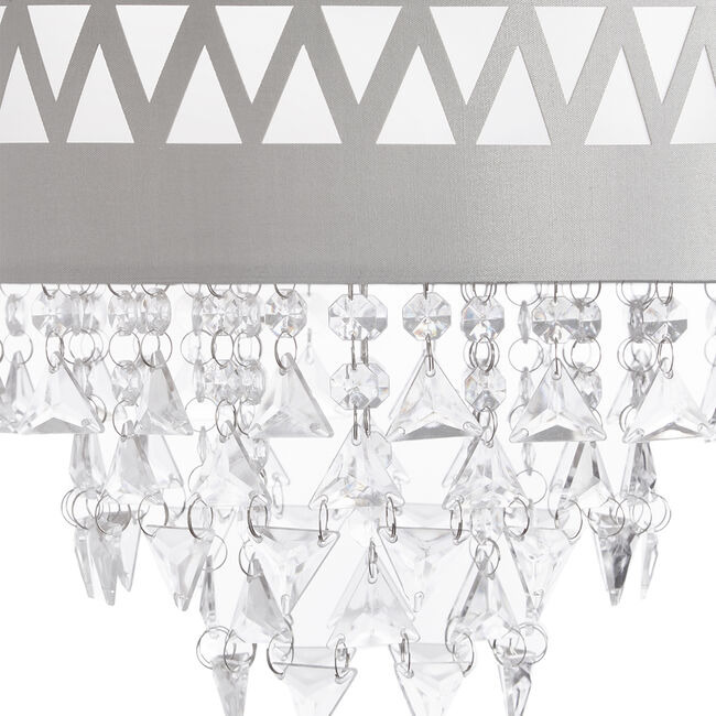 Zigzag Pattern Light Shade with Pendants