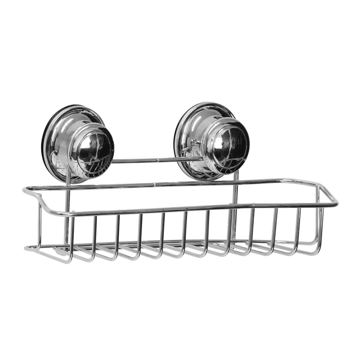 Chrome Shower Caddy with Suction Fix - Home Store + More