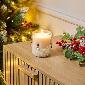 Christmas Snowdrop Candle Jar