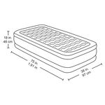 BESTWAY AlwayzAire Air Mattress Single Built-in Dual Pump 