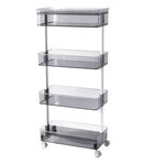 Storage Master 4-Tier Rolling Trolley Cart