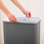 50L Tower Grey Sensor Bin
