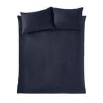 CATHERINE LANSFIELD SINGLE DUVET COVER Kingsley Matt Velvet Navy