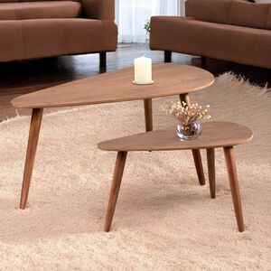 Set of 2 Wood Side Tables