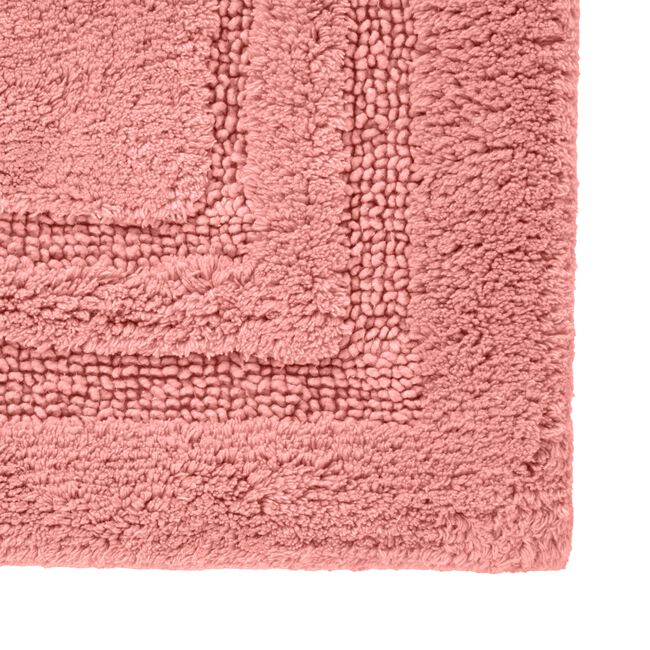 COTTON BORDER ROSE 50x50 Pedestal Mat