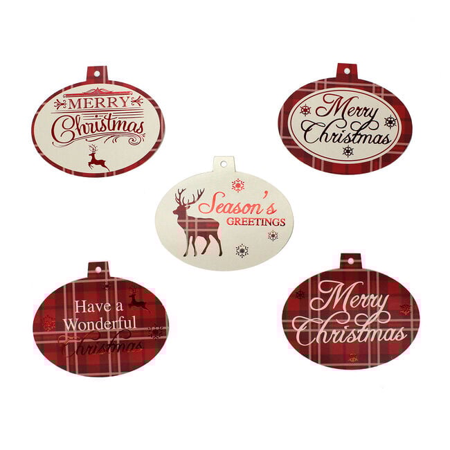 Foil Christmas Gift Tags 50 Pack