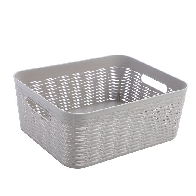 11L EZY STORAGE WAVE BASKET Grey