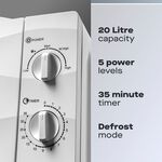 Daewoo White 20L 700W Microwave