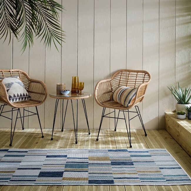 Flair Rosco Geo 80cm x 230cm Outdoor Runner