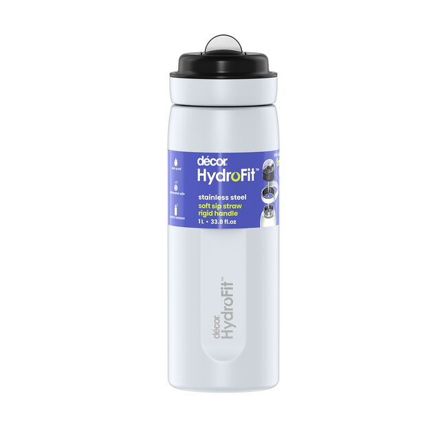 Decor Hydrofit Soft Sip 1L S/Steel Bottle