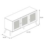 Bali 3 Door Buffet Cabinet