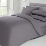 DOUBLE DUVET COVER Grey 200tc