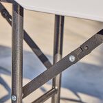 White Folding Garden Bench 1.8M