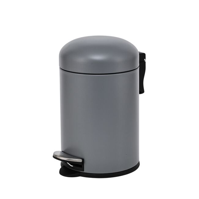 3L Grey Sparkle Dome Lid Pedal Bin