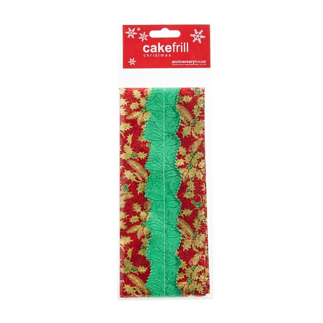 Plain Centre Christmas Cake Frill