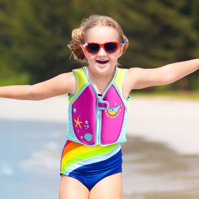 PINK SWIM VEST 1-3Y