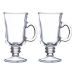 Entertain Irish Glass Coffee Cup 2 Pack