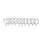 Metal Rings Brushed Nickel 10 Pack