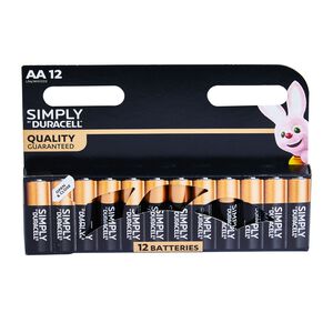 Duracell Simply AA Batteries 12 Pack