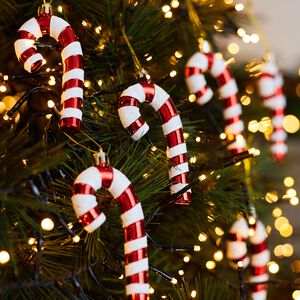 6 Pack Candy Cane Tree Decorations