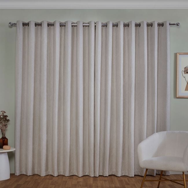BLACKOUT & THERMAL LINENESQUE SAND 66x54 Curtain