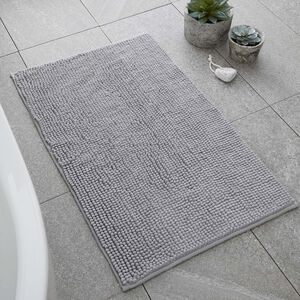 CATHERINE LANSFIELD SILVER BOBBLE 50x80cm Bath Mat
