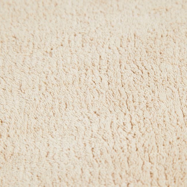 2 Piece Cotton Plain Dye Ecru Bathroom Set