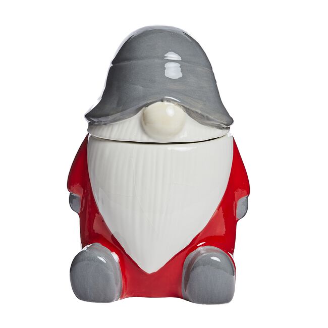 Christmas Gnome Ceramic Candle