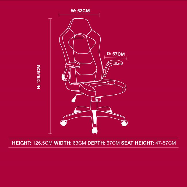 Agge Gaming Office Chair - Black